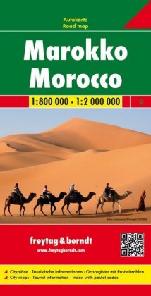 Marokko, Autokarte 1:800.000 - 1:2.000.000, freytag & berndt