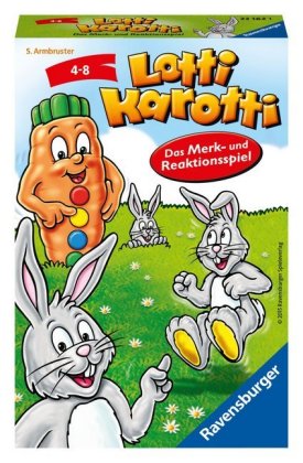Ravensburger 23162 - Lotti Karotti, Mitbringspiel für 2-4 Spieler, ab 4 Jahren, kompaktes Format, Re