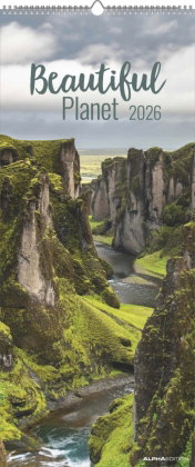 Alpha Edition - Beautiful Planet Kalender 2026 - Wandkalender 30×70 cm mit internationalen Naturfoto