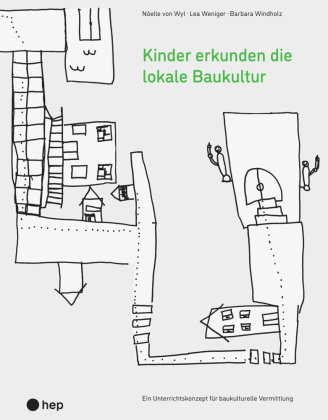 Kinder erkunden die lokale Baukultur