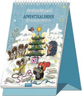 TRÖTSCH - Adventskalender "Der kleine Maulwurf" | Weihnachtskalender mit 24 lustigen Winter- & Weihn