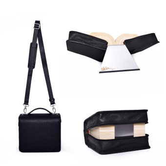SartoriusSKIN Tasche PURO 2.0 aus Nappaleder in Gr. L in Onyx-Schwarz mit ergonomischem Tragegurt &