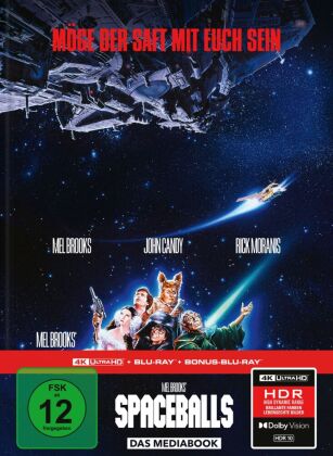 Spaceballs - Mel Brooks verrückte Raumfahrt, 1 4K UHD-Blu-ray + 2 Blu-ray (Limitiertes 3-Disc-Media