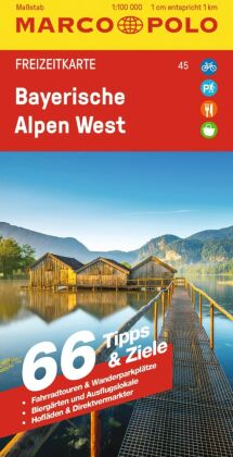 MARCO POLO Freizeitkarte 45 Bayerische Alpen West 1:100.000