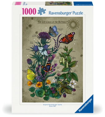 Erwachsenenpuzzle 1000 Teile - Lebenskreis eines Schmetterlings