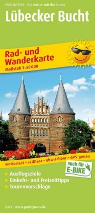 PublicPress Rad- und Wanderkarte Lübecker Bucht, Neustadt i. Holstein - Lübeck, Ostseebad Boltenhage