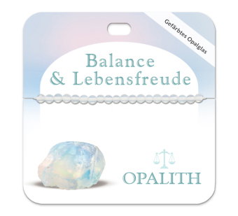 Opalith 4 mm Kugelarmband