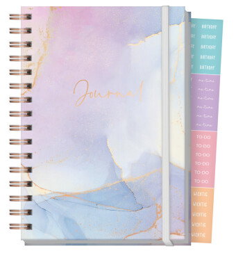 Journal Fancy dotted A5 [Bleu & Rosé] EM