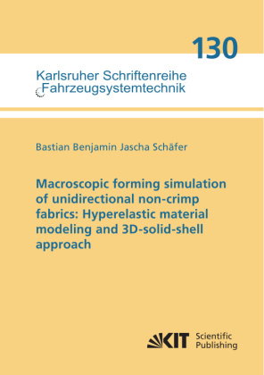 Macroscopic forming simulation of unidirectional non-crimp fabrics: Hyperelastic material modeling a