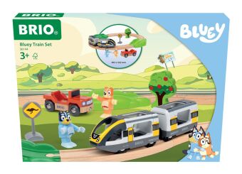 BRIO World - 36144 Bluey Zugset - Spielzeugzug-Set für Kinder ab 3 Jahren - zauberhaftes Geschenk fü