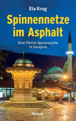 Spinnennetze im Asphalt