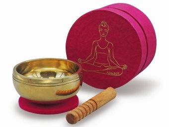 Klangschalen-Set in Box pink YOGA
