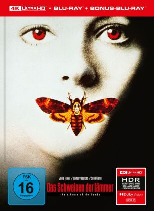 Das Schweigen der Lämmer (Cover A), 3 Blu-ray (Limitiertes Mediabook - 4K Ultra HD + Blu-ray + Bonus