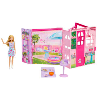 Barbie Weekend House mit Puppe .JMD28