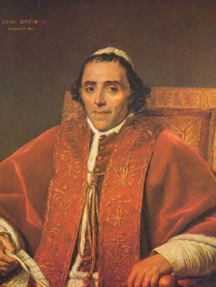 Jacques-Louis David - Porträt Papst Pius VII. - 1.000 Teile (Puzzle)