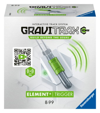 Ravensburger GraviTrax POWER Element Trigger. Elektronisches Zubehör für Kugelbahnen, Konstruktionss