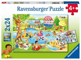 Kinderpuzzle 2x24 Teile - Freizeit am See