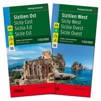 freytag & berndt Straßenkarte Sizilien Set 1:150.000