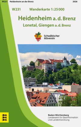 W231 Wanderkarte 1:25 000 Heidenheim a.d.Brenz
