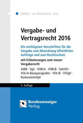 Vergabe- und Vertragsrecht 2016