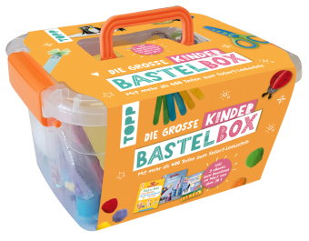 Die große Kinderbastelbox. Inkl. 3 Bastelbücher zum Downloaden. Mit Material und Anleitungen für lus