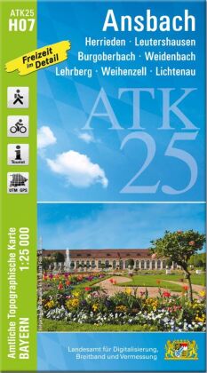 ATK25-H07 Ansbach (Amtliche Topographische Karte 1:25000)