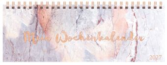 Tischquerkalender Marble 2027