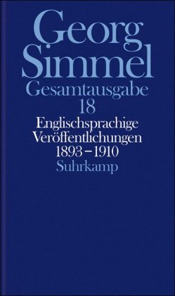 Englischsprachige Veröffentlichungen 1893-1910