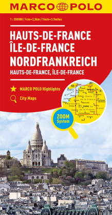 MARCO POLO Regionalkarte Hauts-de-France, Île-de-France 1:250.000