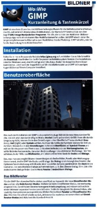 GIMP - Kurzanleitung & Tastenkürzel