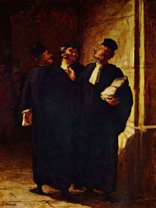 Honoré Daumier - Drei Anwälte im Gespräch - 1.000 Teile (Puzzle)