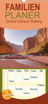Familienplaner Colorado River Rafting im Grand Canyon (Wandkalender 2023 , 21 cm x 45 cm, hoch)