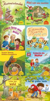 Pixi-Box 290: Pixi liebt die Natur (8x8 Exemplare), 64 Teile