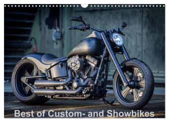 Best of Custom- and Showbikes Kalender (Wandkalender 2024 DIN A3 quer), CALVENDO Monatskalender
