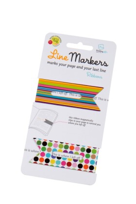 Line Markers (Ribbons/Geschenkbänder) - Magnetische Lesezeichen - 2er Set