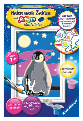 CreArt, Malen nach Zahlen Kinder - Kleiner Pinguin
