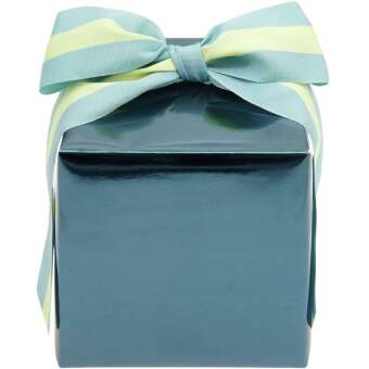 Geschenkpapier Metallic Blau, Glänzend, FSC MIX