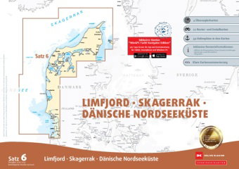 Sportbootkarten Satz 6: Limfjord - Skagerrak - Dänische Nordseeküste (Ausgabe 2026/2027)