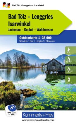 Kümmerly+Frey Outdoorkarte Deutschland 4 Bad Tölz, Lenggries, Isarwinkel 1:35.000