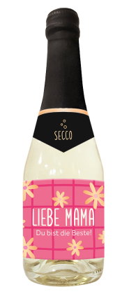 Secco-Flasche 0,2l Liebe Mama
