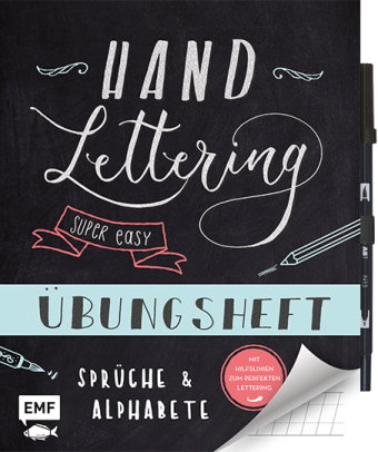 Handlettering - Super easy! Übungsheft mit original Tombow ABT Dual Brush Pen
