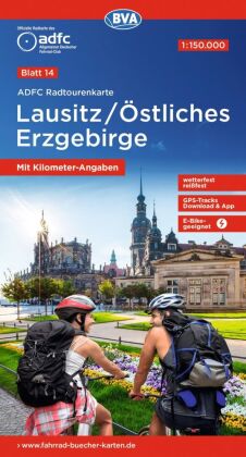 BVA ADFC Radtourenkarte Lausitz /Östliches Erzgebirge 1:150.000