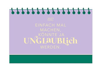 Mini-Kalender Colour Up 2027 Einfach mal machen