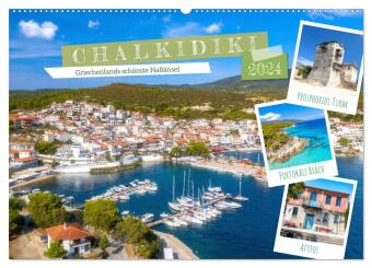 Chalkidiki - Griechenlands schönste Halbinsel (Wandkalender 2024 DIN A2 quer), CALVENDO Monatskalend