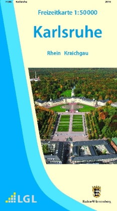 Topographische Freizeitkarte Baden-Württemberg Karlsruhe