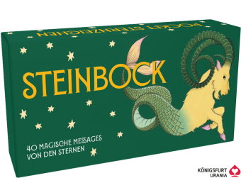 Sternzeichen Steinbock -- 40 Karten in Magnetschachtel mit Metallicfolie - Magische Messages von den