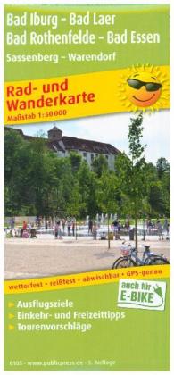 PublicPress Rad- und Wanderkarte Bad Iburg - Bad Laer - Bad Rothenfelde - Bad Essen, Sassenberg - Wa