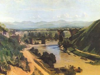 Jean-Baptiste-Camille Corot - Brücke von Narni, Augustusbrücke über die Nera - 1.000 Teile (Puzzle)