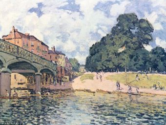 Alfred Sisley - Brücke von Hampton Court - 500 Teile (Puzzle)