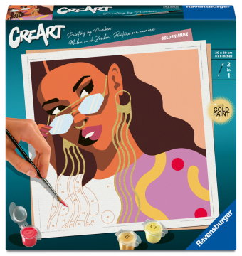 CreArt, Malen nach Zahlen Adults Trend - Goldene Muse
